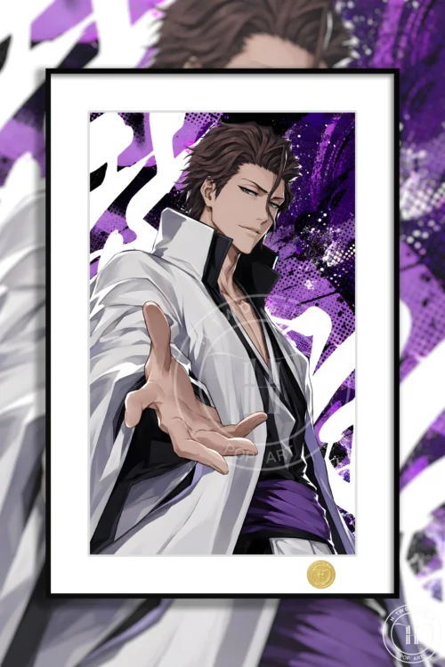 Sousuke Aizen Decorative Painting - Bleach - H-TWO Studio
