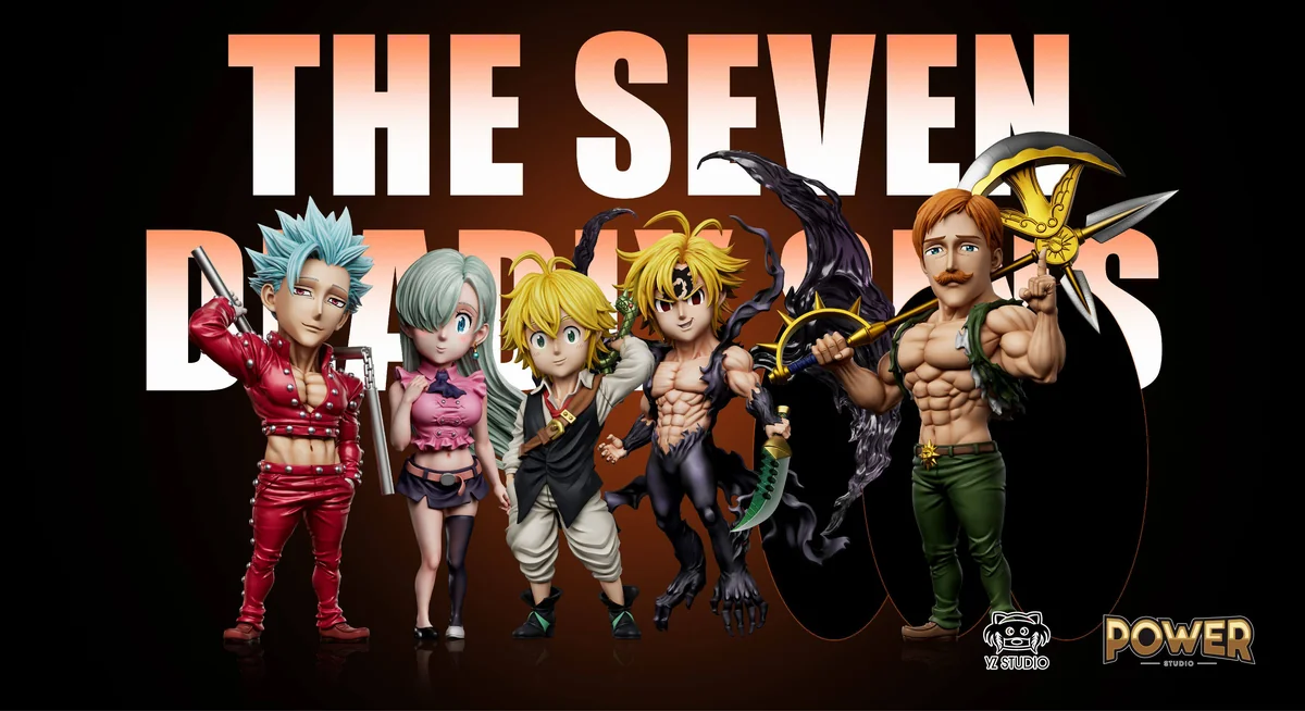 { "alt_text": "Adorable Elizabeth Liones chibi statue from The Seven Deadly Sins, showcasing charming details and various angles of this collectible."