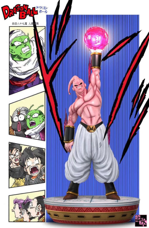 Temple Big Buu with LED - Dragon Ball Resin Statue - WuJie Studio - Image 1