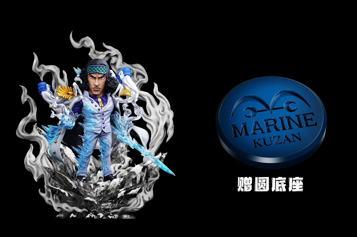 "Dynamic Aokiji Kuzan One Piece AR Series statue by A+ Studio, expertly sculpted with intricate ice diorama details and powerful pose."