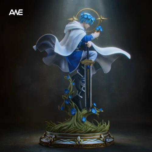 "Exclusive ANE Studio Frieren Himmel resin statue, capturing Himmel's dynamic and resolute presence from Frieren: Beyond Journey's End."