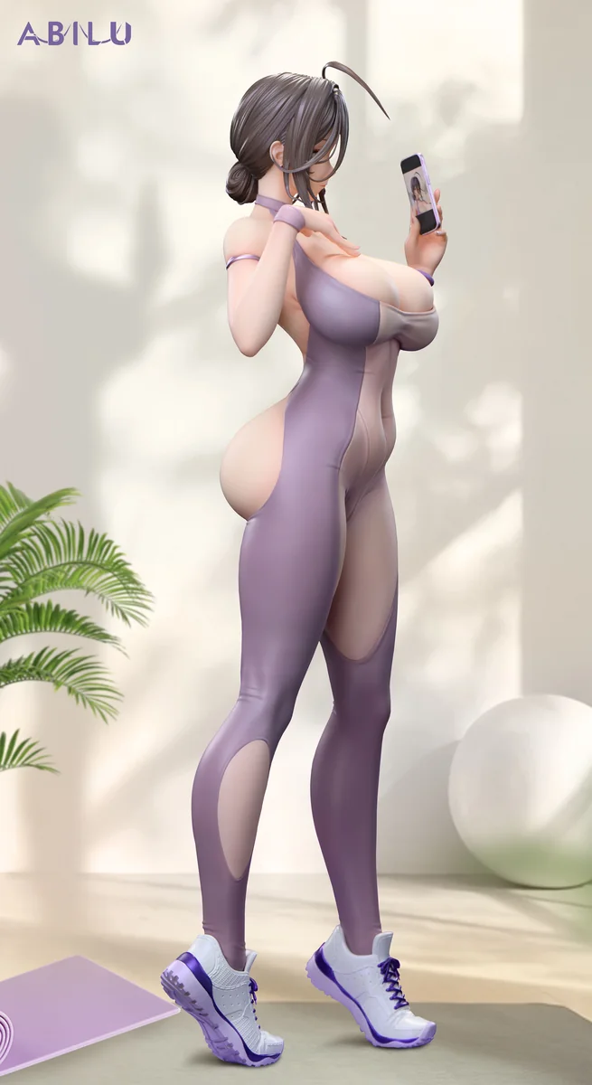 "Premium 1/4 scale Licensed Kyoka Yoga Outfit Ver. statue, multiple angle views highlighting dynamic pose and interchangeable style."