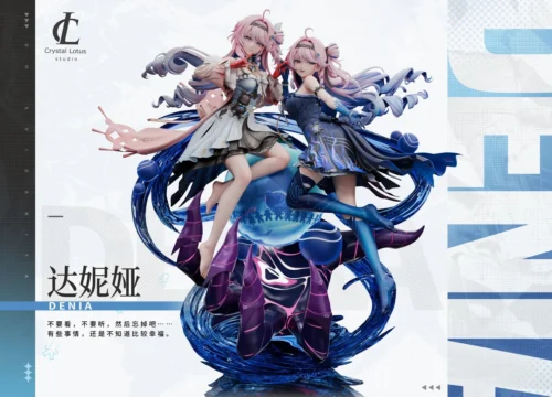 "Exclusive 1/6 Wuthering Waves Danyah Dual Form statue. Captures her dynamic pose, intricate details, and ethereal energy, a premium limited edition."