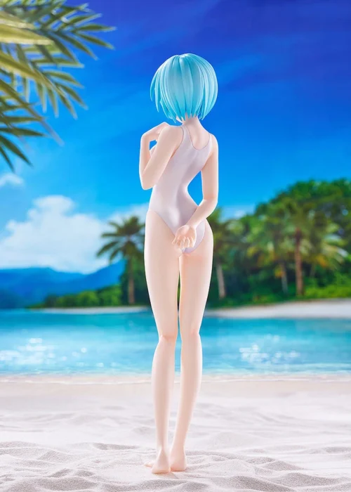 L Size POP UP PARADE Series Beach Queens Dress Rei Ayanami - (EVA) Neon Genesis EVAngelion Official Statue - Good Smile Company - Image 2