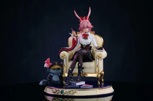 "Dynamic 1/6 Fei Ying Honkai Star Rail Premium Resin Statue. Limited edition collectible by Loulan Studio with ethereal, intricate details."