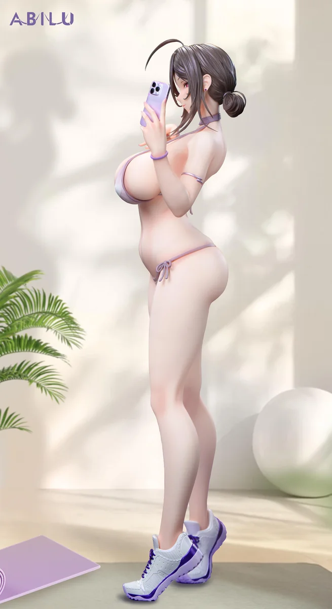"Officially licensed 1/4 scale Kyoka figure in a dynamic yoga pose, highlighting her premium quality and alluring outfit set with interchangeable part."