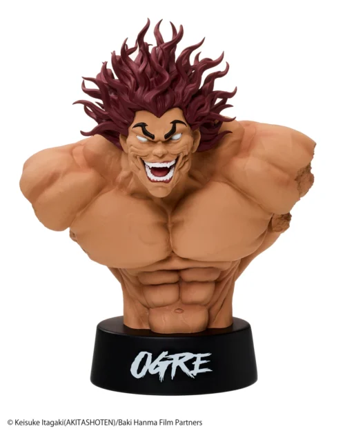 Strongest Living Bust Statue with LED - Baki the Grappler Official Statue - TAITO - Image 2