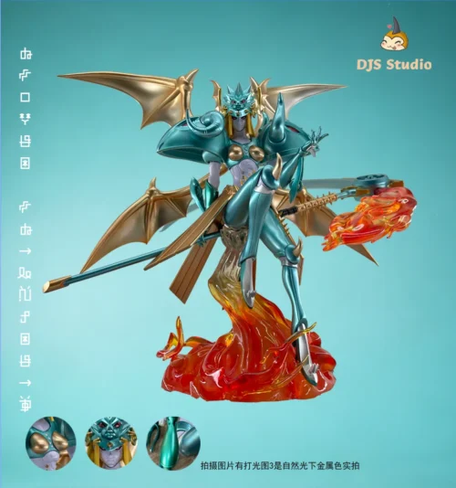 "Iconic Angewomon Fallen Mode Digimon statue by Unicorn Studio, a unique dark angelic sculpt merging divine beauty with powerful, corrupted grace."