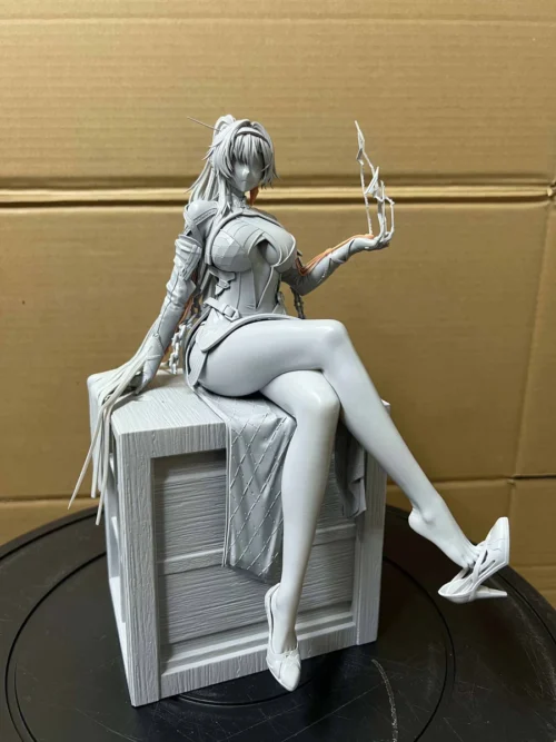 "Premium 1/6 Yinlin Wuthering Waves statue. Exquisite detail, premium materials, and dynamic dark fantasy effects shown from multiple angles."
