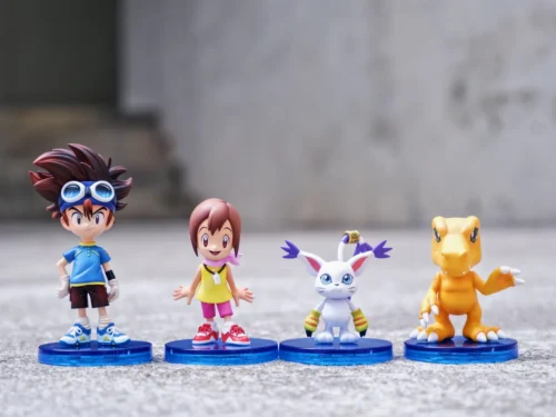 "Playful Digimon Kari & Gatomon statue by MDS Studio. Views capture their iconic bond and intricate sculpt from various angles."