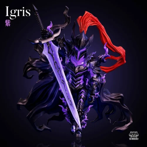 "Premium YZ Studio Solo Leveling Igris (Shadow Army) statue, showcasing its dynamic armored knight design, intricate details, and exclusive."
