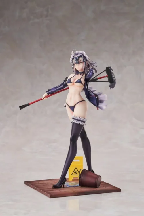 "Exquisite 1/7 Maid Jalter Fate/Grand Order statue by Fix Cast Studio, showcasing her dynamic pose in a meticulously detailed maid outfit, a limited."