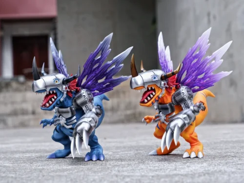 "Iconic MetalGreymon Digimon statue by MDS Studio, captured in a dynamic pose with intricate cybernetic details. A premium collectible figure."