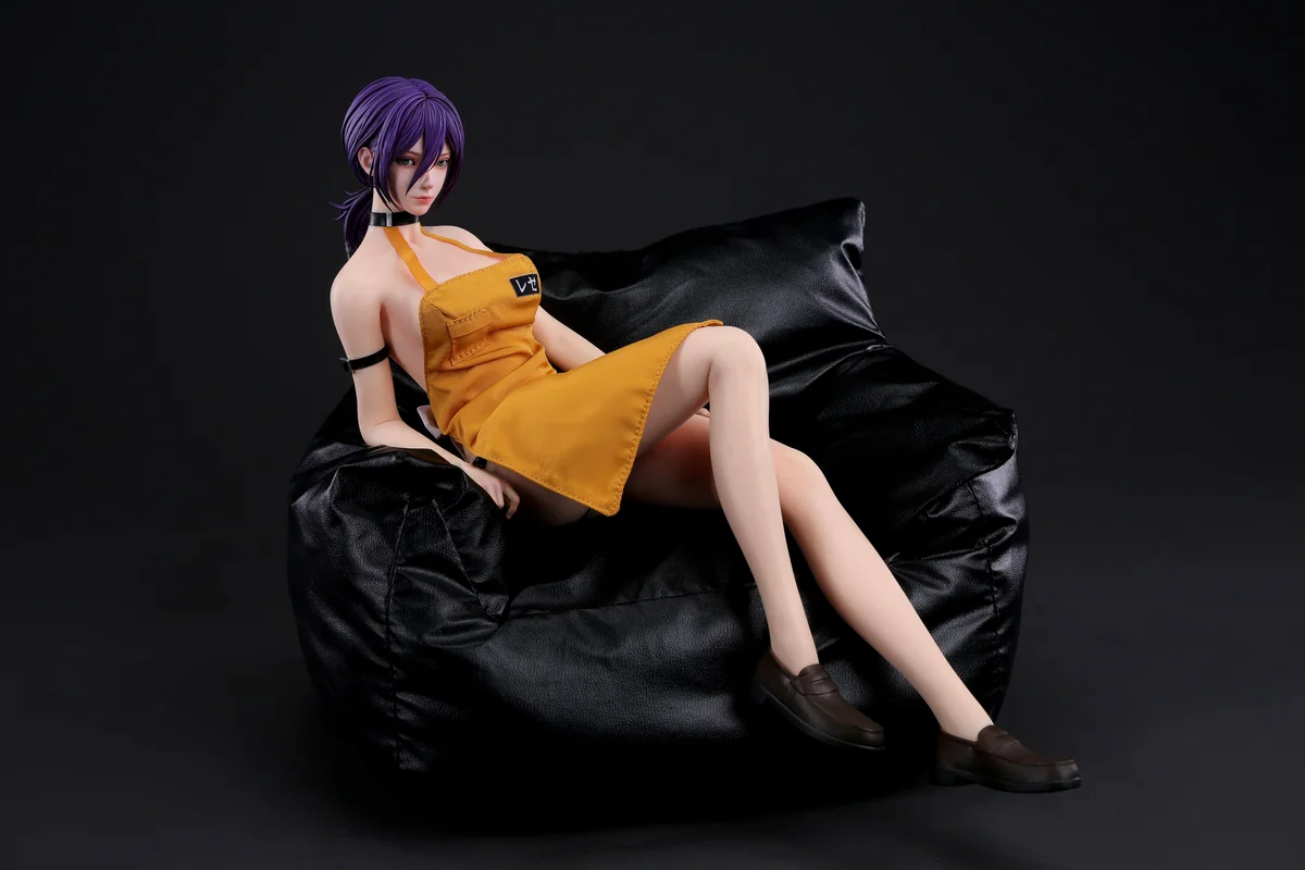 "Chainsaw Man Reze 1/6 movable figure by BoxQi Studio. See hyper-realistic details, premium platinum silicone, and fully articulated dynamic posing."