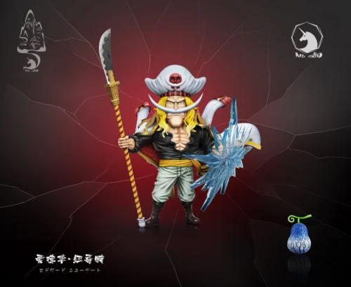 "MDS Studio Young Whitebeard One Piece statue. Iconic, dynamic action pose captures the legendary pirate's aura from the God Valley Saga."