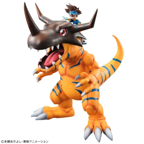 Second Edition G.E.M. Series Greymon & Taichi Kamiya - Digimon Official Statue - MegaHouse - Image 2
