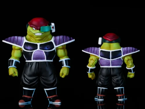 "Limited Edition WCF Green Frieza Force Minion Dragon Ball statue, dynamically posed for battle by LeaGue Studio. A premium collectible figure."