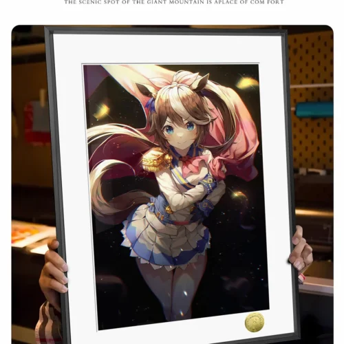 "Gallery views of Uma Musume Pretty Derby painting by HuangGua Studio. Features vibrant anime art, dynamic poses, and premium limited edition print."