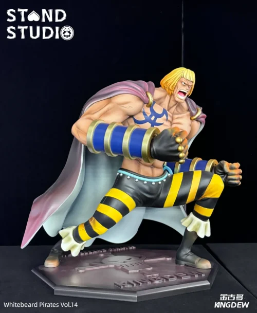 "Exclusive Limited Edition One Piece Kingoudo resin statue by Stand Studio, showcasing dynamic pose and intricate Whitebeard Pirate details."