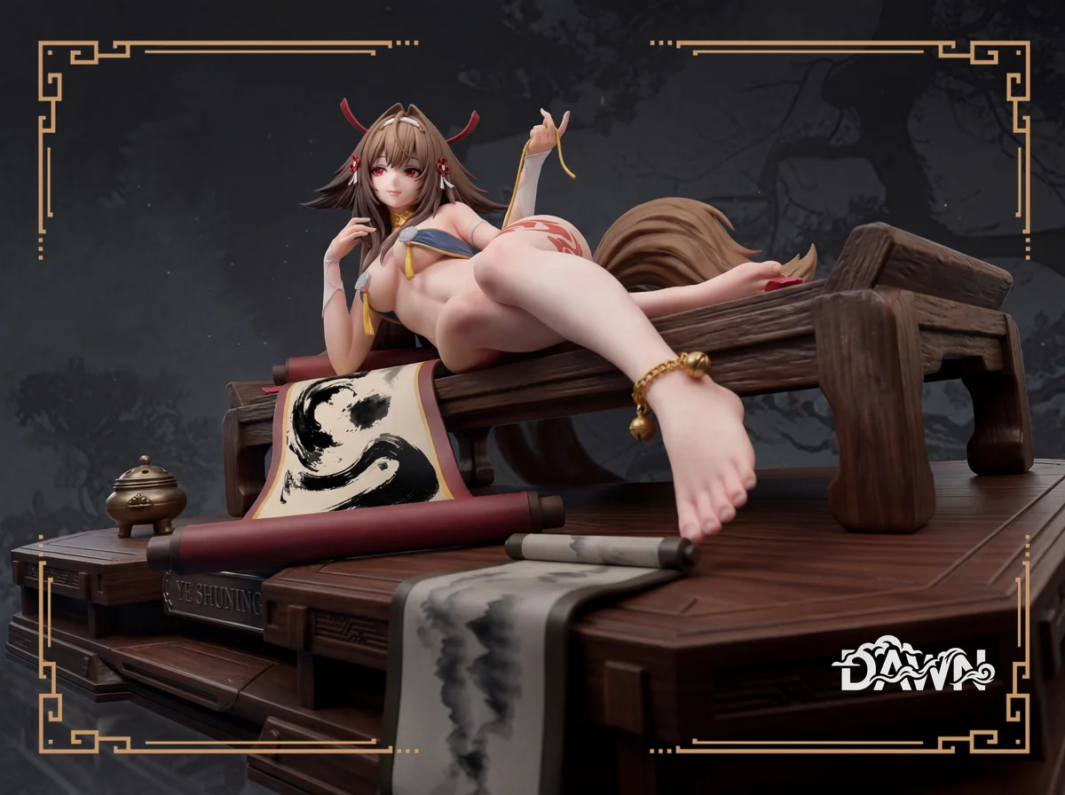 "DAWN Studio 1/6 & 1/4 Ye Shunguang Zenless Zone Zero statue. Ancient elegance, flowing robes, intricate details, premium materials, flexible posing."