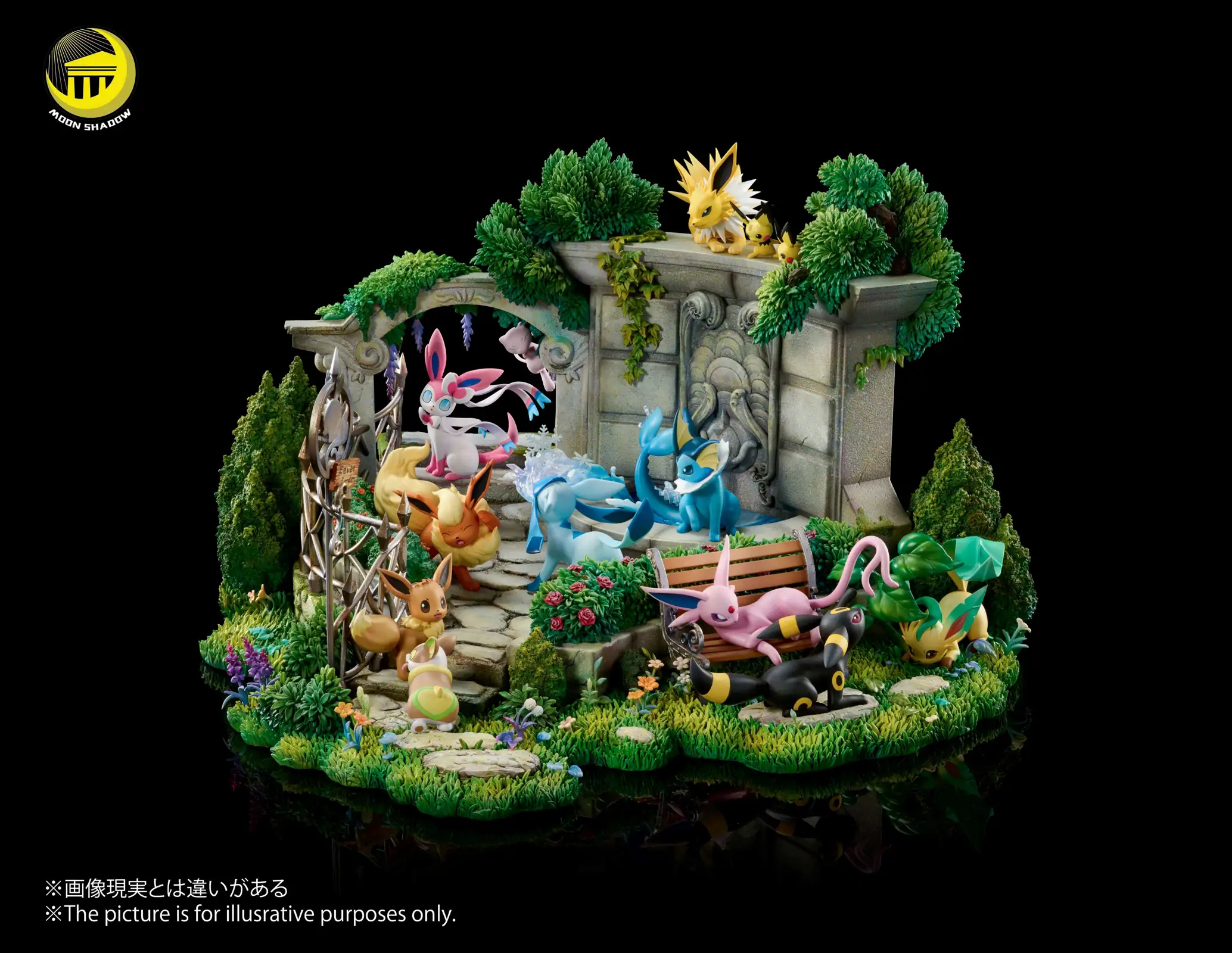 Anniversary Eevee Family Garden Scene - Pokemon Resin Statue - Moon Shadow Studios - Image 7