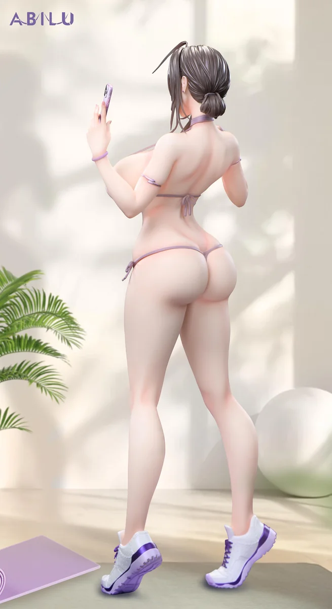 "Officially licensed 1/4 scale Kyoka figure in a dynamic yoga pose, highlighting her premium quality and alluring outfit set with interchangeable part."