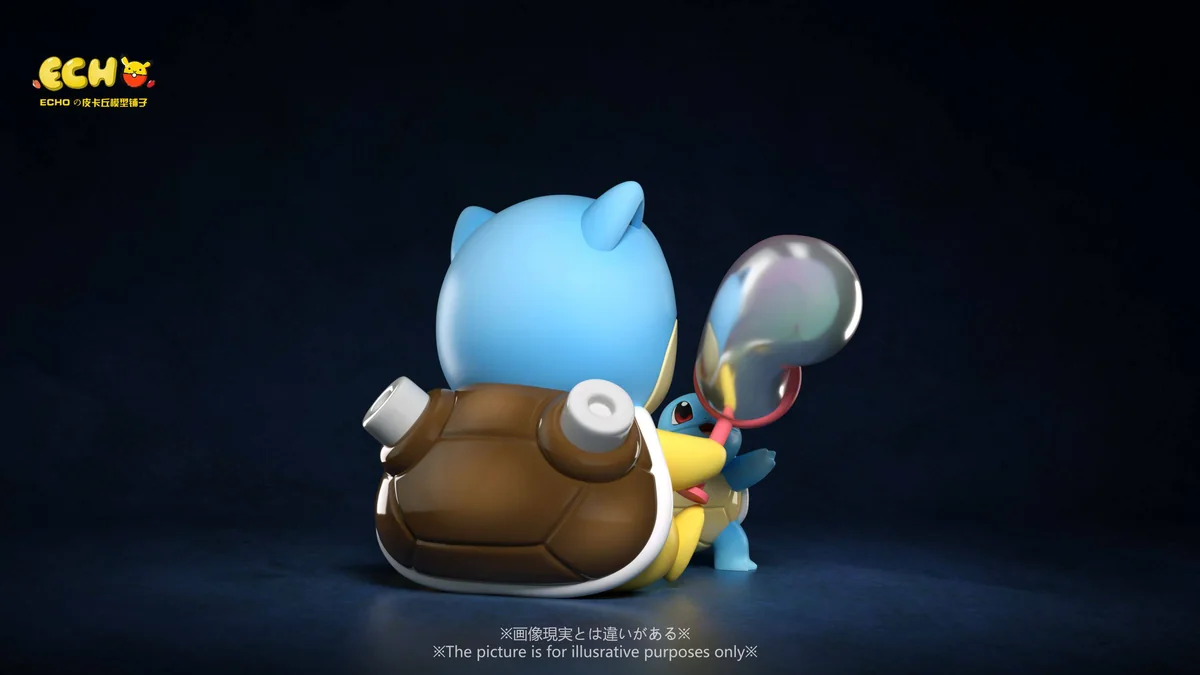 "ECHO Studio's unique Pikachu Kanto Venusaur cosplay figure, a charming Pokémon statue depicting the final starter evolution with playful detail."