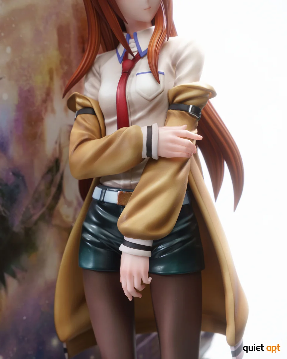 "Ultra-limited 1/6 Makise Kurisu Steins;Gate statue by QuietArt Studio. Premium PU resin figure in dynamic pose, showcasing intricate gears."