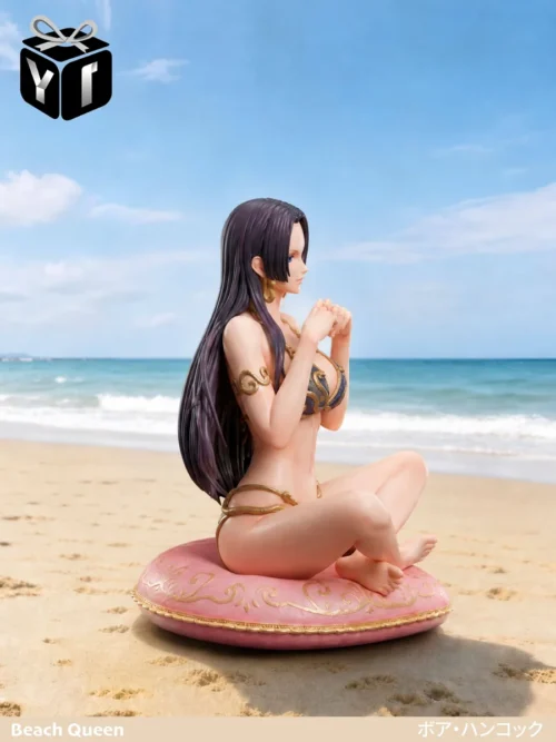 "1/6 Boa Hancock Swimsuit One Piece resin statue. Dynamic pose, vibrant water effects, and exquisite details from multiple angles."