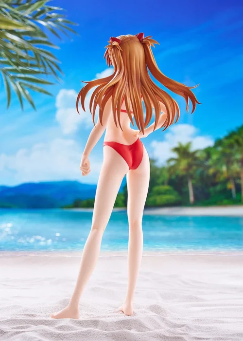 L Size POP UP PARADE Series Beach Queens Bikini Asuka Langley Soryu - (EVA) Neon Genesis EVAngelion Official Statue - Good Smile Company - Image 2