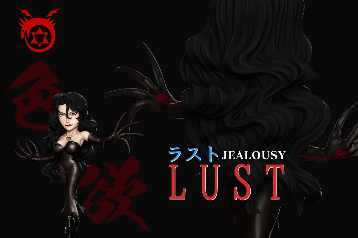 "Lust Fullmetal Alchemist statue by A+ Institute Studio, showcasing the iconic FMA villain in a dynamic, elegant, and powerful pose, perfect for display."