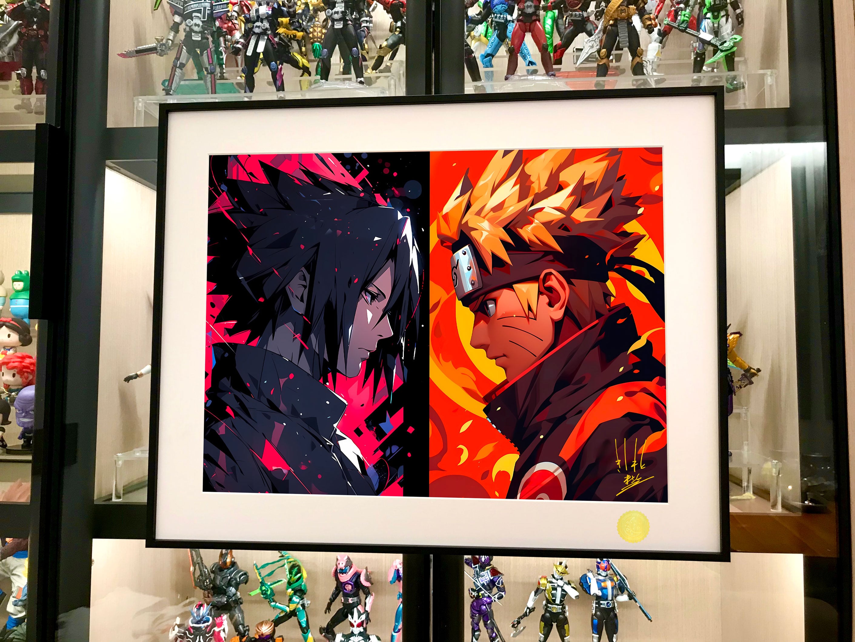 Naruto Uzumaki VS Sasuke Uchiha Decorative Painting - Naruto - Xingkong Studio - Image 2