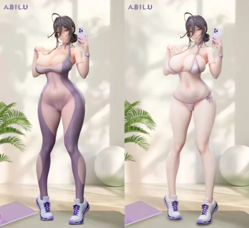 "Stunning Premium 1/4 Scale Licensed Kyoka figure in an alluring, dynamic yoga outfit, featuring original design and changeable style."