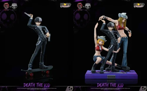 "Dynamic 1/6 scale Death the Kid Soul Eater limited edition statue, featuring character-accurate details, signature weapons, and interchangeable parts."