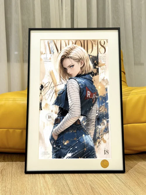 Android 18 Graffiti Art Decorative Painting - Dragon Ball - Xingkong Studio - Image 1