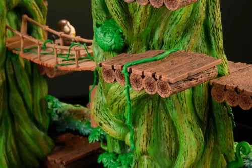 "Magic Forest ultra-limited resin fantasy statue by Maple Studio. Breathtaking diorama features graceful sorceress, mystical creatures, and intricate."