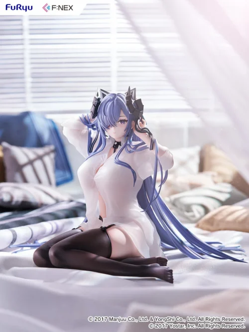 Exquisite Azur Lane August von Parseval 1/6 scale statue captures her in a graceful afternoon nap, showcasing luxurious details and serene elegance.