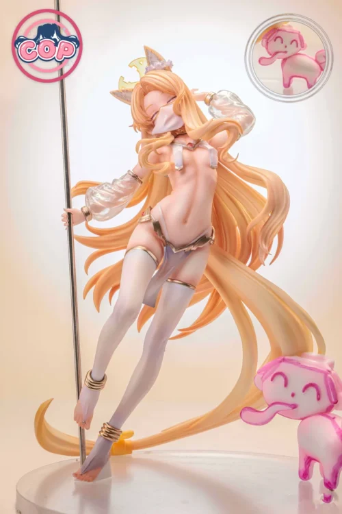 "Exquisite 1/6 Blue Archive Seia dancer statue in a dynamic, elegant pose with flowing attire on a themed base. A premium collectible figure."