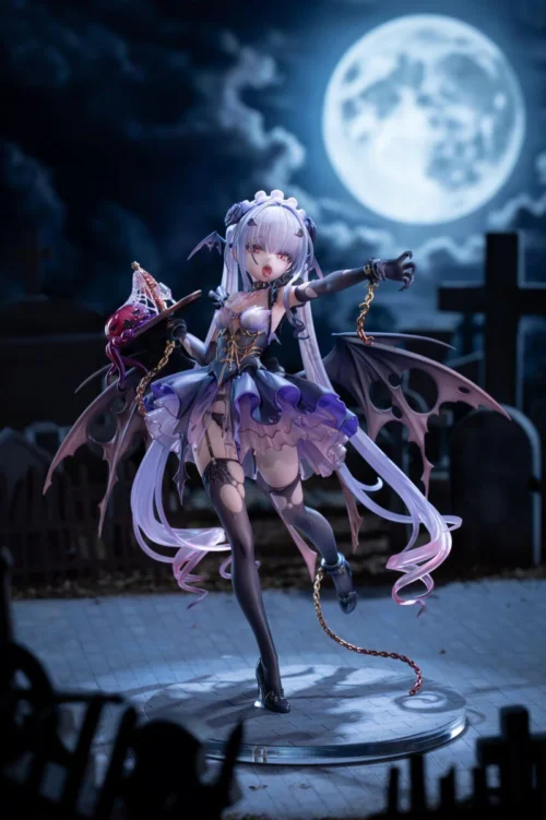 "Limited Edition FGO Halloween Faelan 1/7 scale figure, capturing her whimsical witch aesthetic, dynamic pose, and intricate details from FGO."