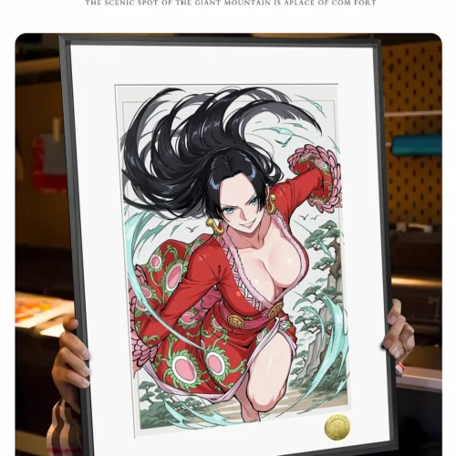 "One Piece Boa Hancock Floating Life Painting Vol. 2 gallery, showing elegant artistic details from multiple angles. Limited edition decorative print."