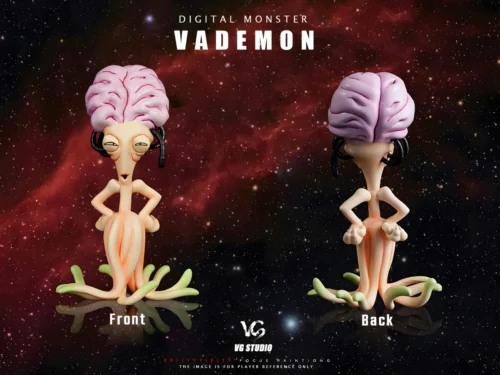 "Limited Edition Digimon Cosmic Brain Demon statue. Menacing, intricately detailed brain-like alien monster figure. A premium collectible by VG Studio."