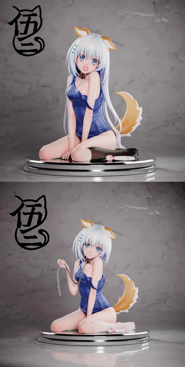 "Premium 1/6 Origami Tobiichi Sukumizu figure from Date A Live, showcasing her iconic design in a dynamic pose with interchangeable long and short hair."