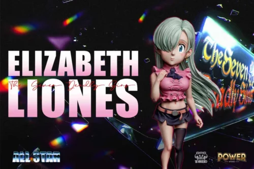 "Charming chibi Elizabeth Liones collectible figure, capturing her adorable essence from The Seven Deadly Sins, perfect for fans."