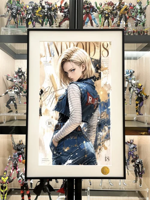Android 18 Graffiti Art Decorative Painting - Dragon Ball - Xingkong Studio - Image 2
