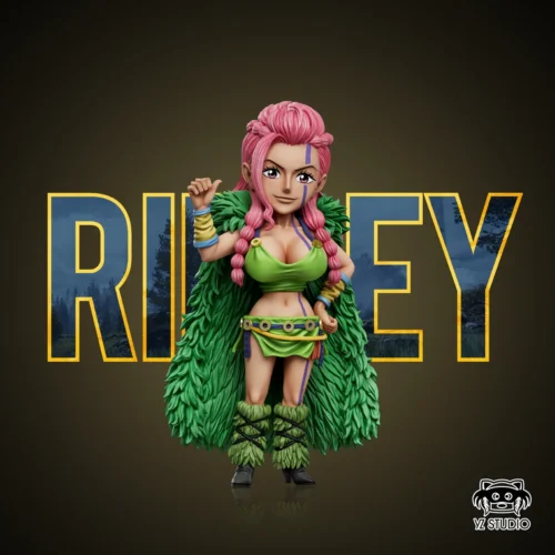 "Lipply (Elbaf Arc 10th Edition) One Piece statue by YZ Studio, showcasing its vibrant, dynamic pose, premium PU sculpt, and intricate details."