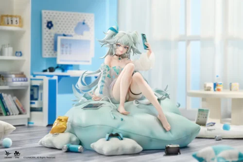 "Officially licensed 1/7 Floren figure from Girls' Frontline 2: Exilium, exquisitely detailed with a dynamic pose and flowing attire."