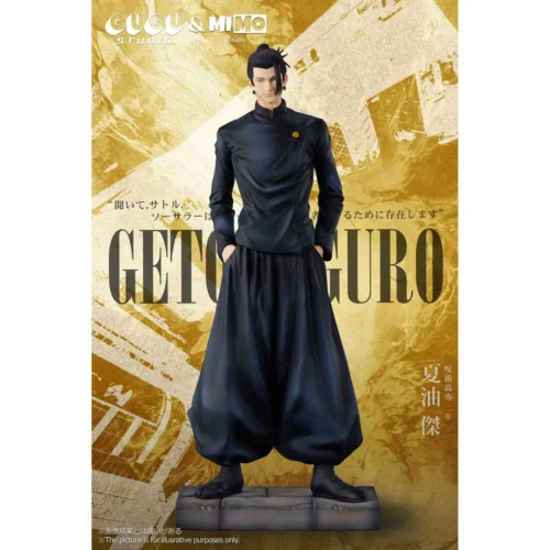 "Exclusive 1/6 scale GUGU Studio Geto Suguru statue from Jujutsu Kaisen, showcasing a dynamic, meticulously detailed young Geto in his iconic uniform."