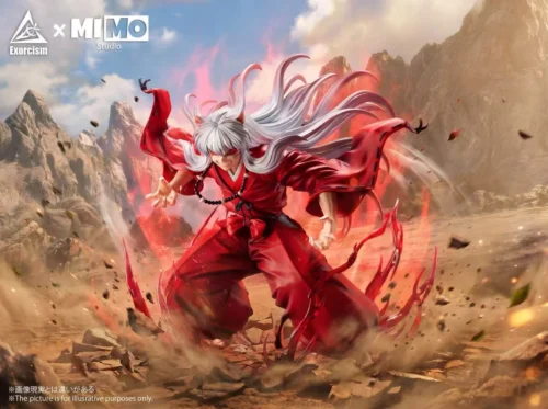 "Limited Edition 1/6 Demon Inuyasha Statue, a dynamic, intricately detailed portrayal of Inuyasha's powerful demonic transformation."
