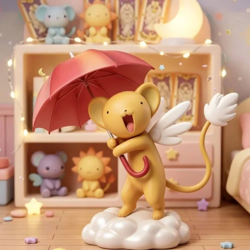 "Adorable chibi Kero-chan from Cardcaptor Sakura sits in a hungry, mischievous pose. This exclusive limited edition Kero figure by TTKX Studio radiate."