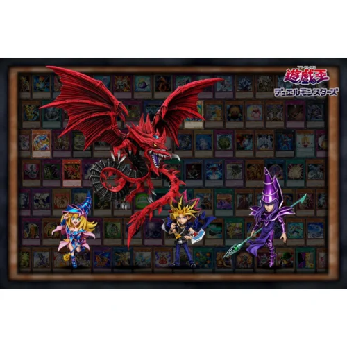 "Premium A+ Studio Osiris the Sky Dragon Yu-Gi-Oh! statue, capturing its iconic electrifying presence and intricate details from various dynamic."
